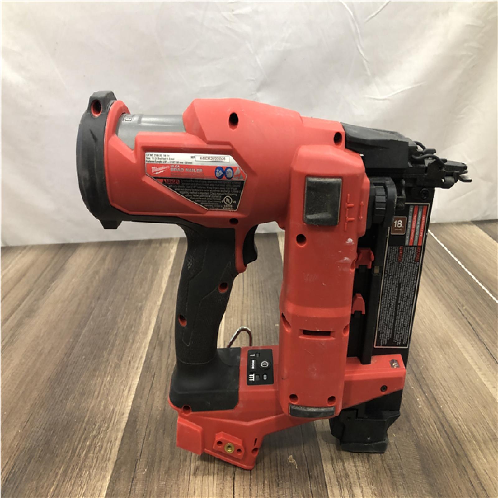 AS=IS Milwaukee FUEL 18-Volt Lithium-Ion Brushless Cordless Gen II 18-Gauge Brad Nailer (Tool-Only)