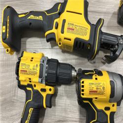 AS-IS DEWALT 20V Lithium-Ion Cordless 6-Tool Combo Kit with Rolling Toolbox