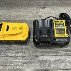 AS-IS DEWALT 20V MAX XR POWERSTACK Lithium-Ion Battery Starter Kit with 5.0Ah Battery and Charger