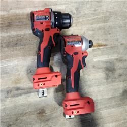 HOUSTON LOCATION - AS-IS Milwaukee M18 18V Lithium-Ion Brushless Cordless Compact Drill/Impact Combo Kit (2-Tool) W/(2) 2.0 Ah Batteries  Charger & Bag