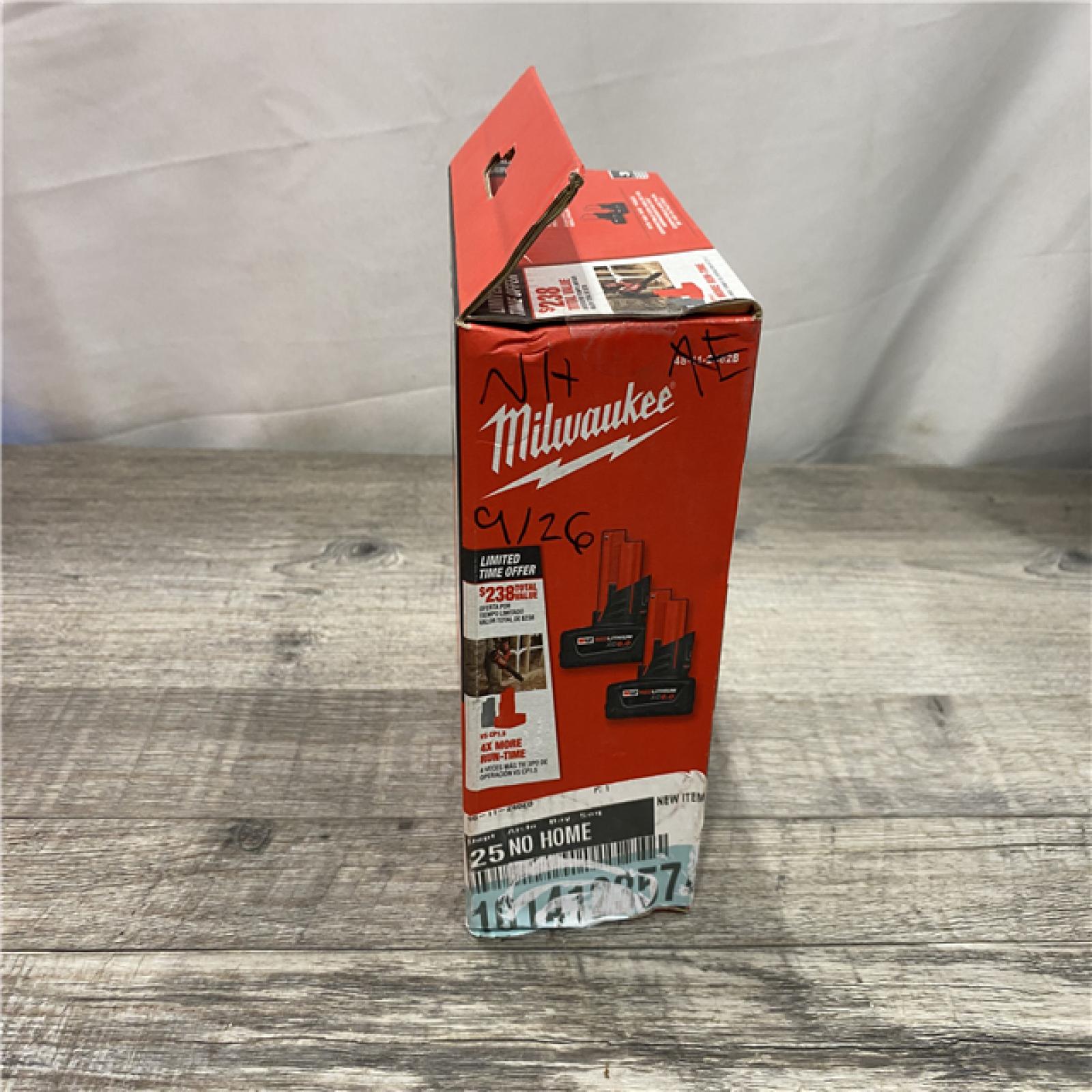 NEW - Milwaukee 12V Lithium-Ion XC Extended Capacity Battery Pack 6. 0Ah (2-Pack)