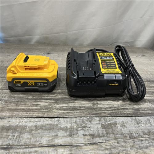 AS-IS DEWALT 20V MAX XR POWERSTACK Lithium-Ion Battery Starter Kit with 3.5Ah Battery and Charger