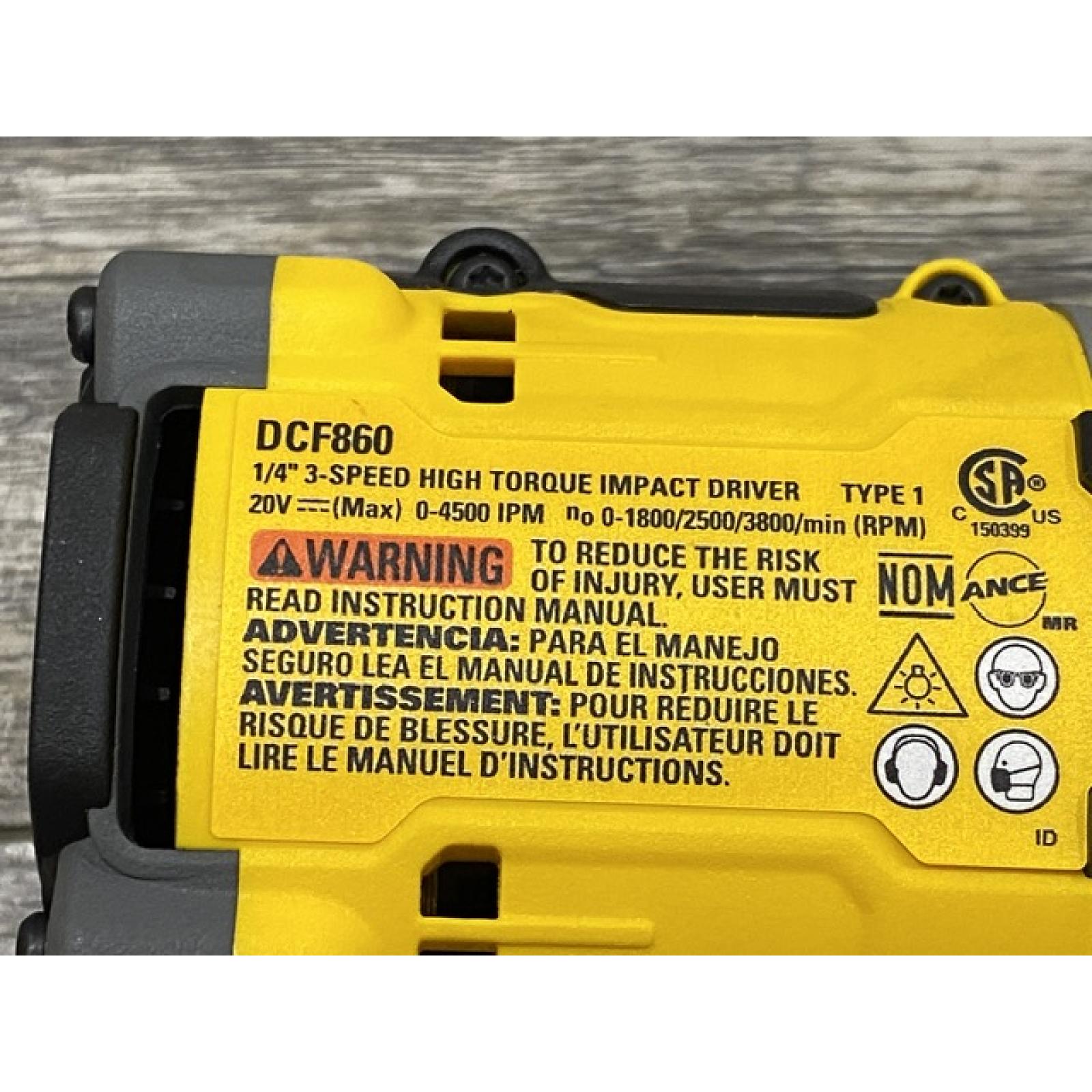 AS-IS DEWALT 20V MAX XR Cordless Impact Driver (Tool Only)