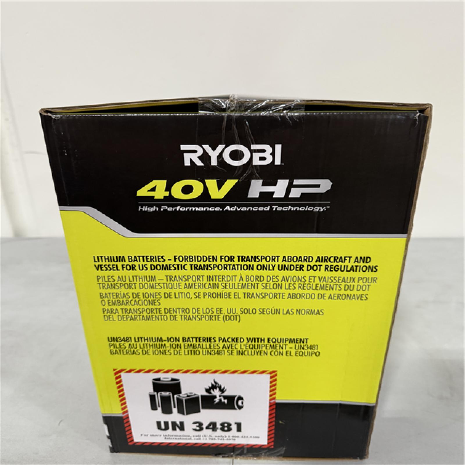 CALIFORNIA NEW RYOBI 40V CORDLESS JET FAN BLOWER, INCLUDES 2 BATTERIES & CHARGER