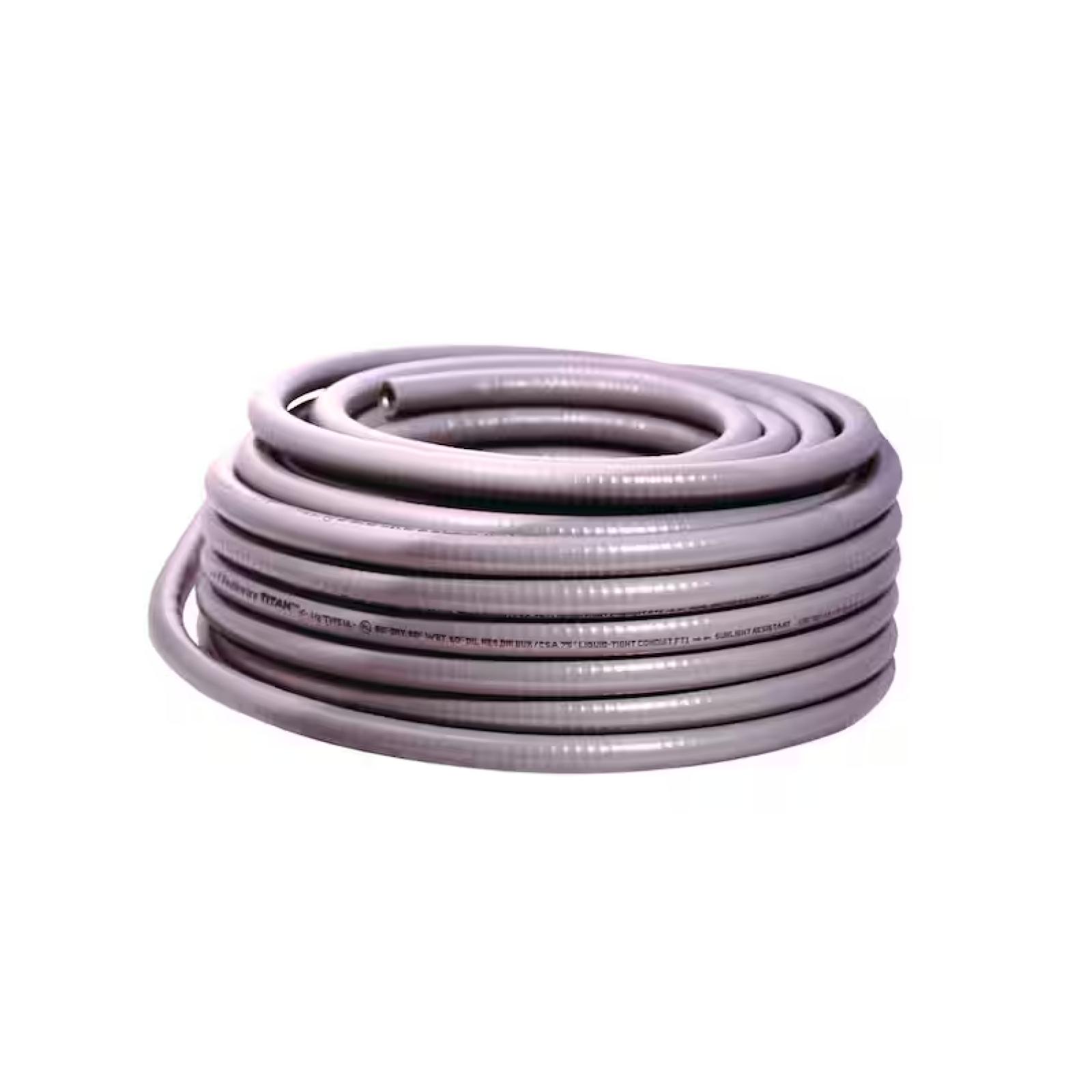 DALLAS LOCATION- NEW! Southwire 3/4 in. x 100 ft. Liquidtight Flexible Metallic Titan Steel Conduit pallet-(4 UNITS)
