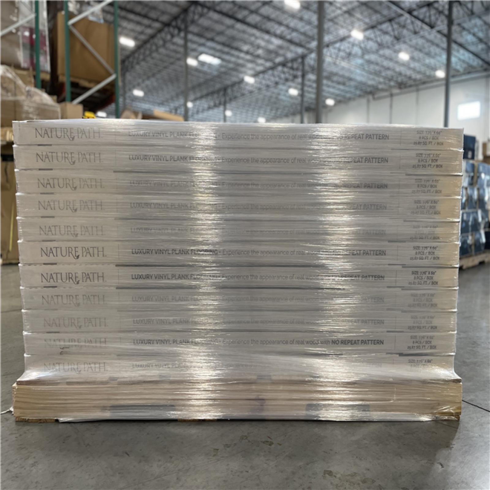 DALLAS LOCATION- Nature Path Shadow Oak Vinyl Plank Flooring Pallet(55 CASES)