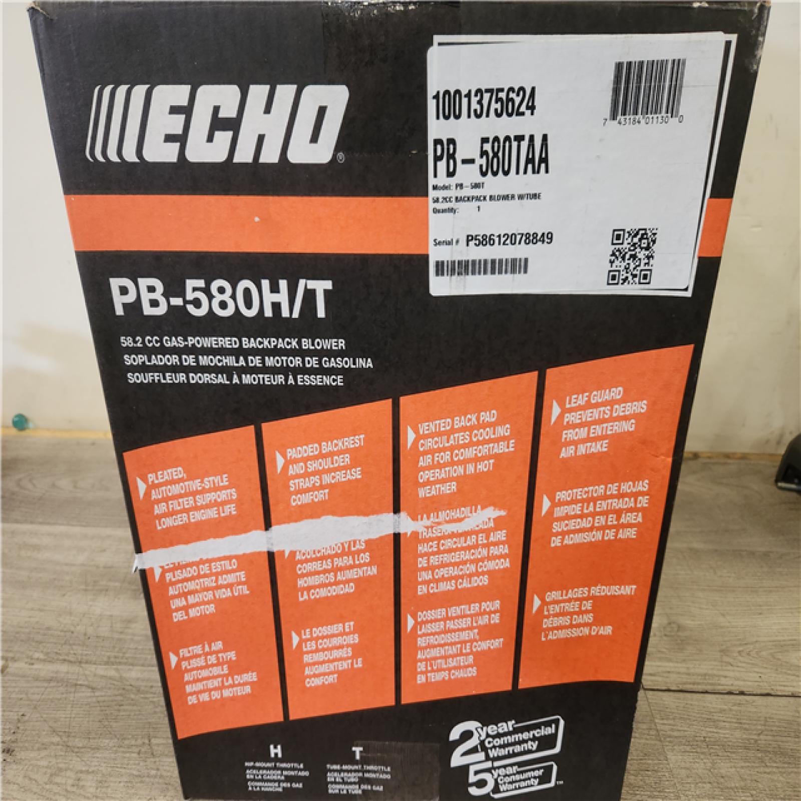 Phoenix NEW ECHO 216 MPH 517 CFM 58.2cc Gas 2-Stroke Backpack Leaf Blower with Tube Throttle