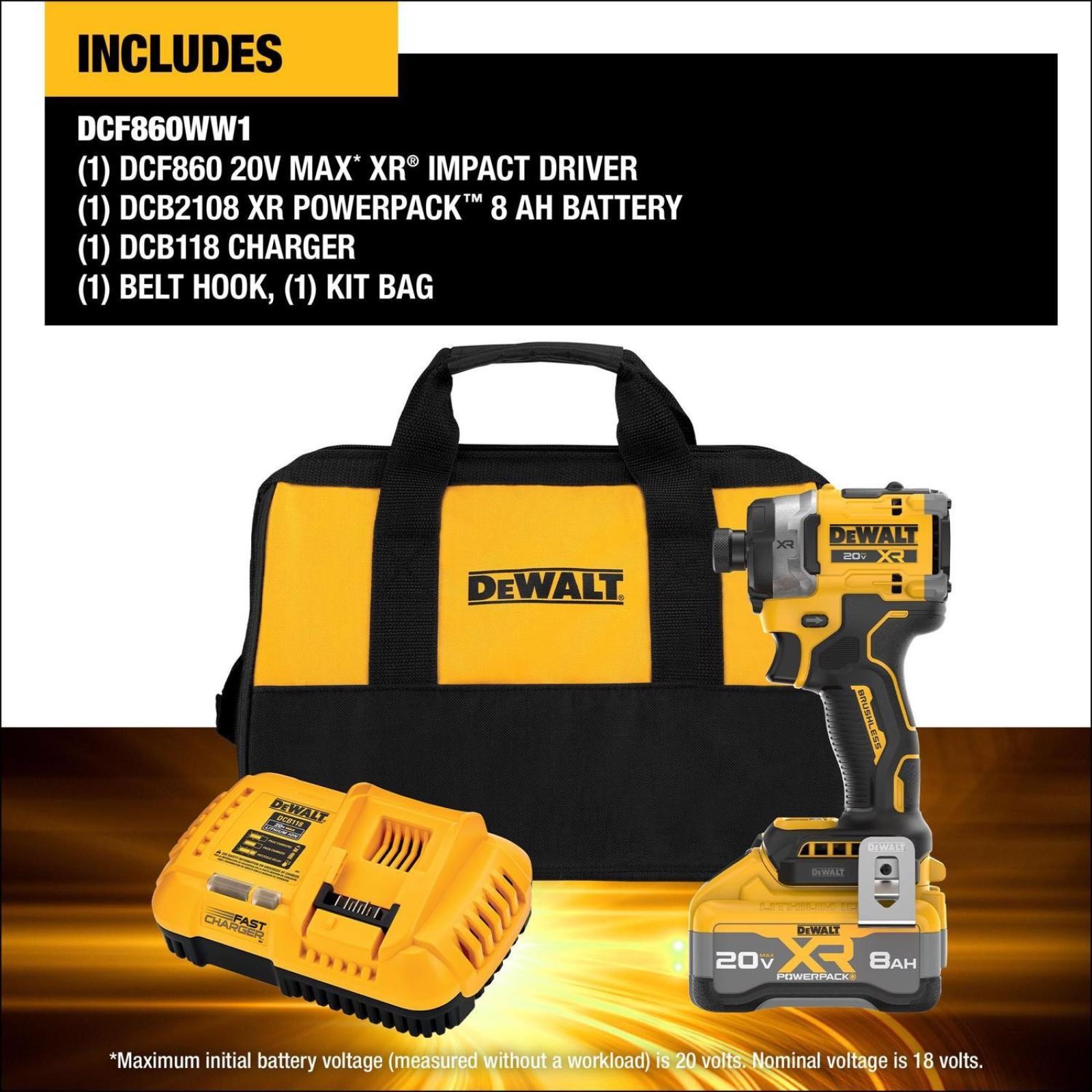 NEW - DEWALT 20V XR Lithium-Ion Cordless Hammer Drill Kit