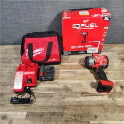 HOUSTON LOCATION - AS-IS Milwaukee M18 1/2 in. Cordless Brushless High Torque Impact Wrench Kit (Battery & Charger)