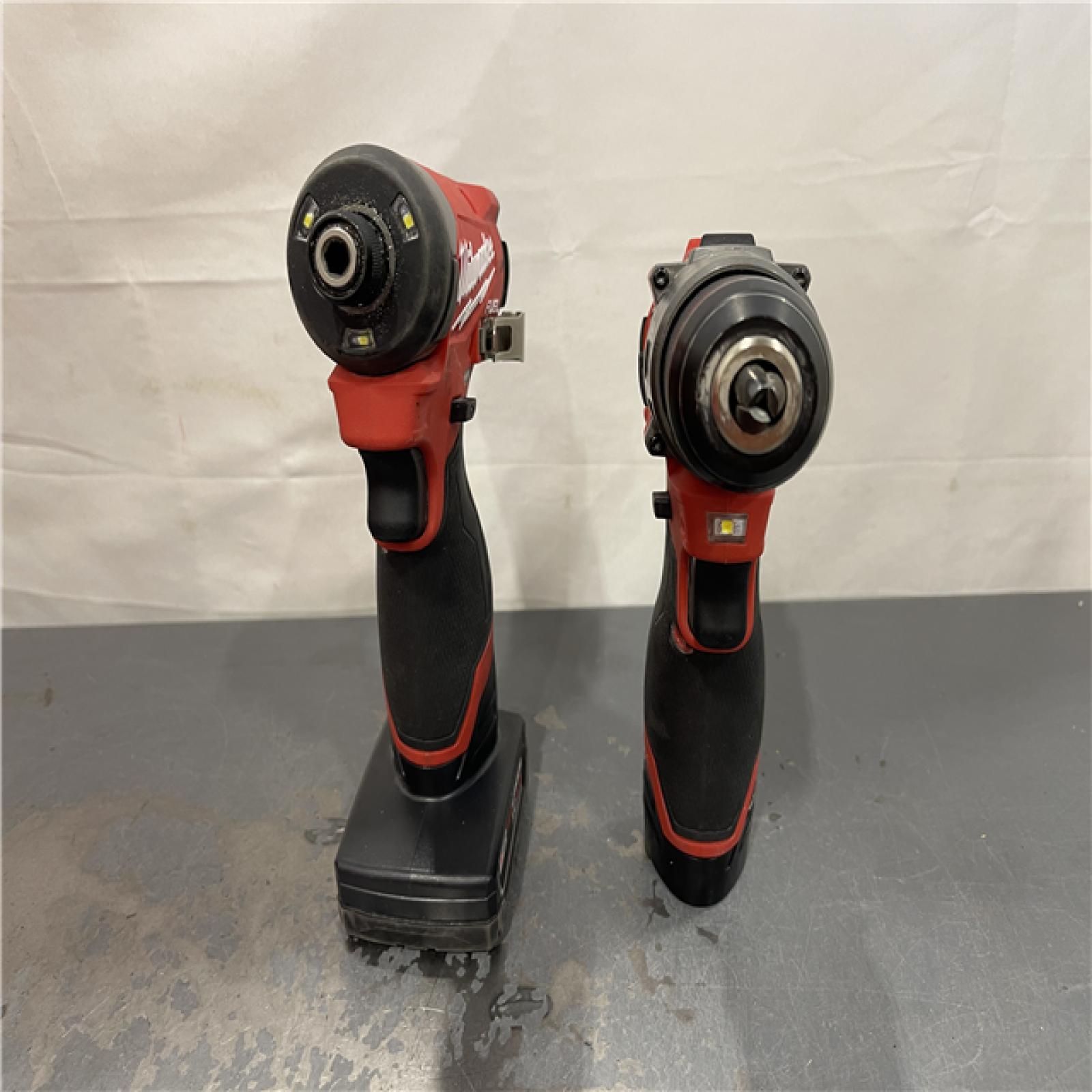 AS-IS - Milwaukee M12 FUEL 12-Volt Lithium-Ion Brushless Cordless Hammer Drill and Impact Driver Combo Kit (2 Tool)