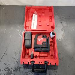 AS-IS- Milwaukee Green Beam Laser Cross Line Plumb Point Rechargeable USB Kit