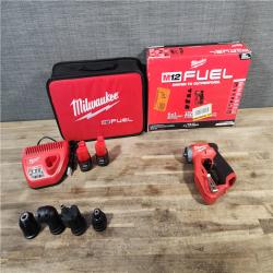 HOUSTON LOCATION - AS-IS Milwaukee M12 FUEL 12V Lithium-Ion Brushless Cordless 4-in-1 Installation 3/8 in. Drill Driver Kit with 4-Tool Heads