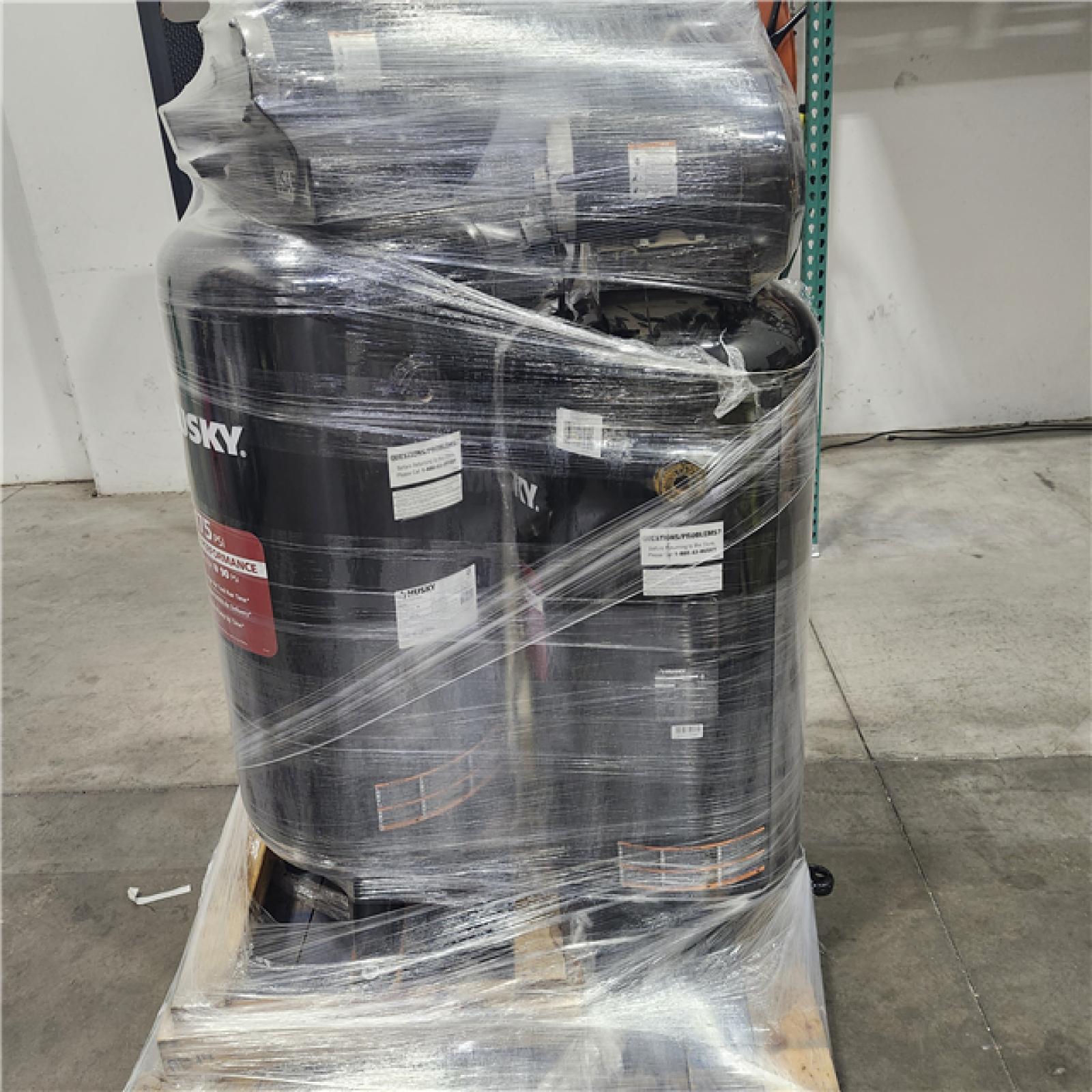 Dallas Location - As-Is Husky C603H Stationary Electric Air Compressor(Lot Of 2)