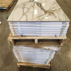 Phoenix NEW Daltile Wenrose Calacatta Topaz 24 in. x 48 in. Polished Porcelain Marble Look Floor and Wall Tile (387 sq. ft./25 case)