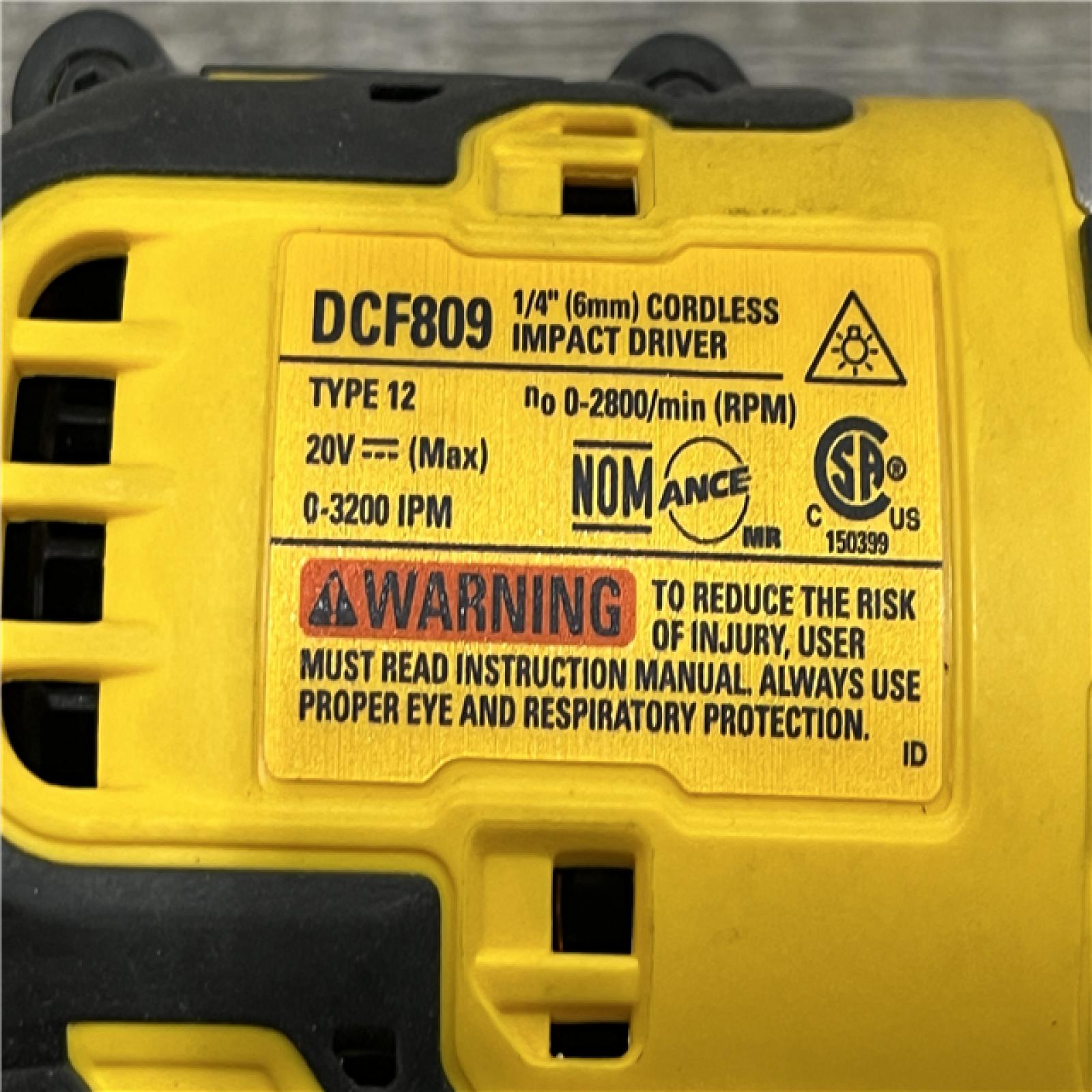 AS-IS DEWALT Atomic 20V Max Lithium-Ion Brushless Cordless Compact 1/4 in. Impact Driver Kit