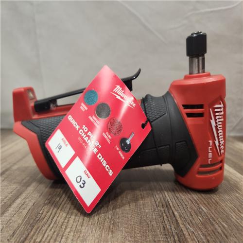 AS-IS- Milwaukee M12 FUEL Brushless Cordless 1/4 in. Right Angle Die Grinder (Tool Only)