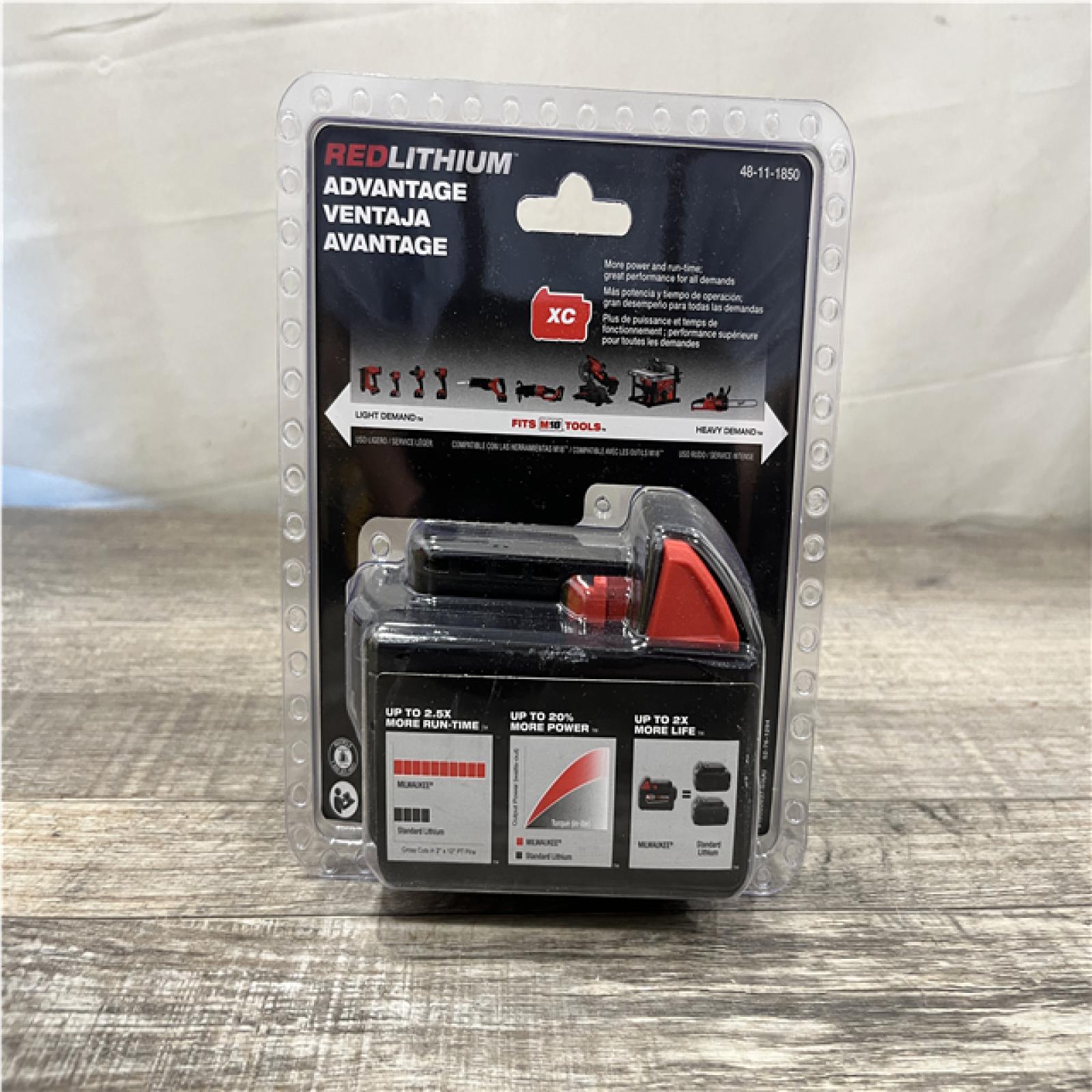 NEW - Milwaukee 18-Volt 5.0 Ah Lithium-Ion XC Extended Capacity Battery Pack