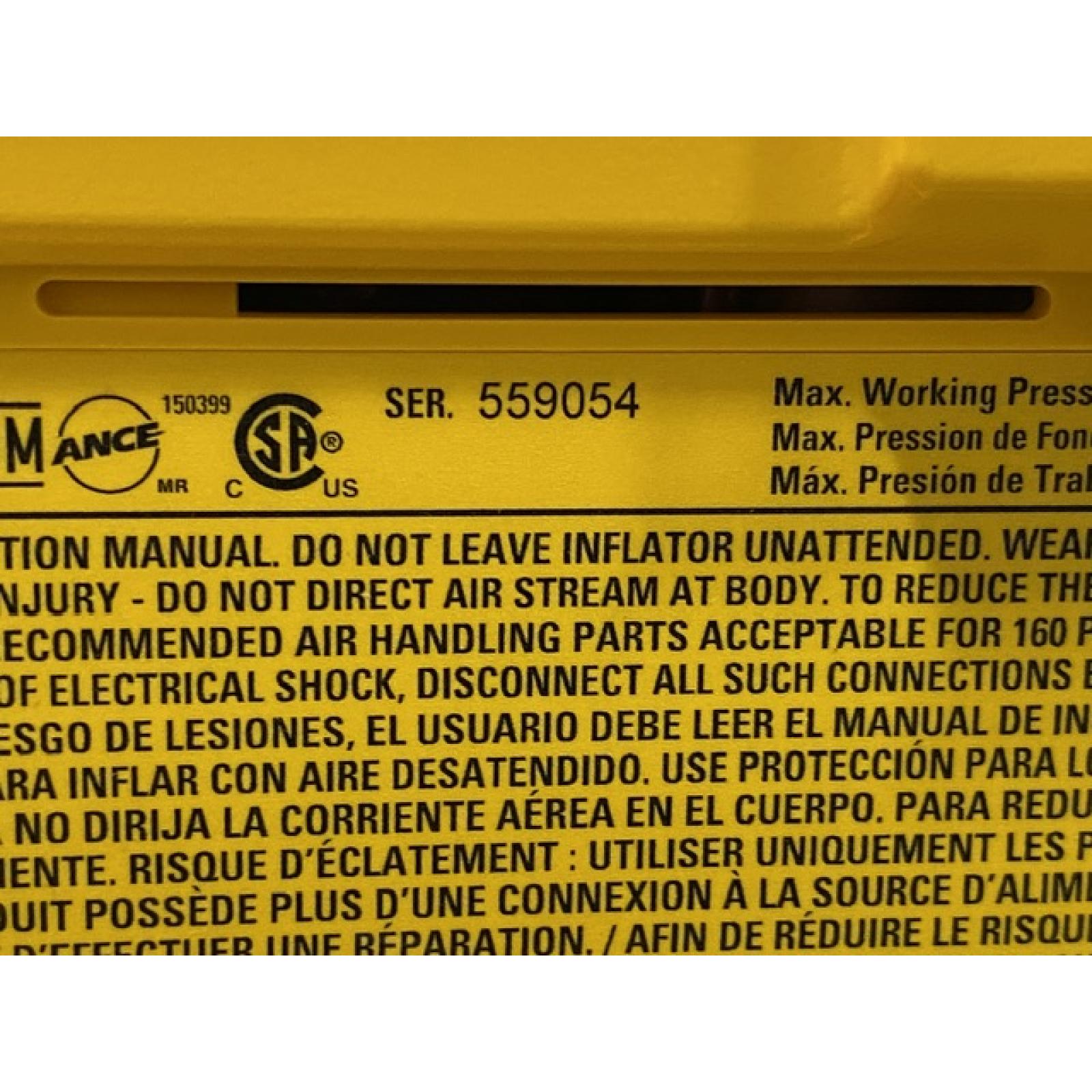 AS-IS DEWALT 20V MAX Cordless Electric Portable Inflator (Tool Only)