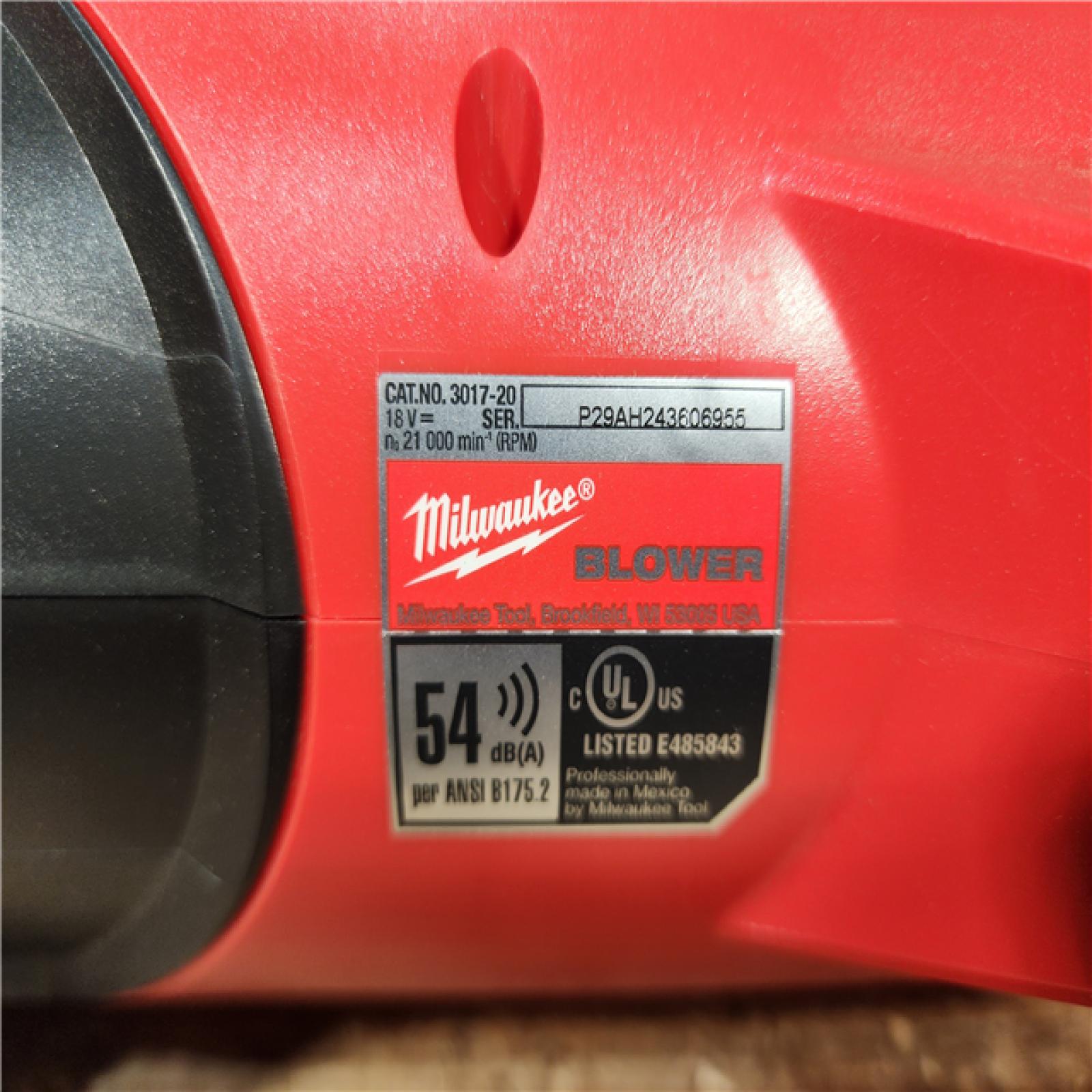 HOUSTON LOCATION - AS - IS Milwaukee FUEL 120 MPH 500 CFM 18V Lithium-Ion Brushless Cordless Handheld Blower (Tool-Only)