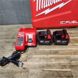 HOUSTON LOCATION - AS-IS (APPEARS LIKE NEW) MILWAUKEE FUEL 18V Lithium-Ion Brushless Cordless Hammer Drill and Impact Driver Combo Kit