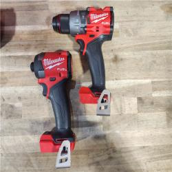 HOUSTON LOCATION - AS-IS MILWAUKEE FUEL 18V Lithium-Ion Brushless Cordless Hammer Drill and Impact Driver Combo Kit (2-Tool) with 2 Batteries