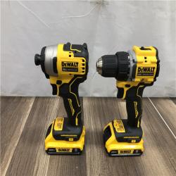AS-IS DEWALT ATOMIC 20-Volt MAX Lithium-Ion Cordless Combo Kit