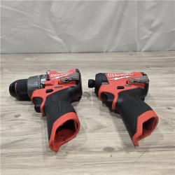 AS-IS Milwaukee 3497-22 12V Hammer Drill and Impact Driver Combo Kit