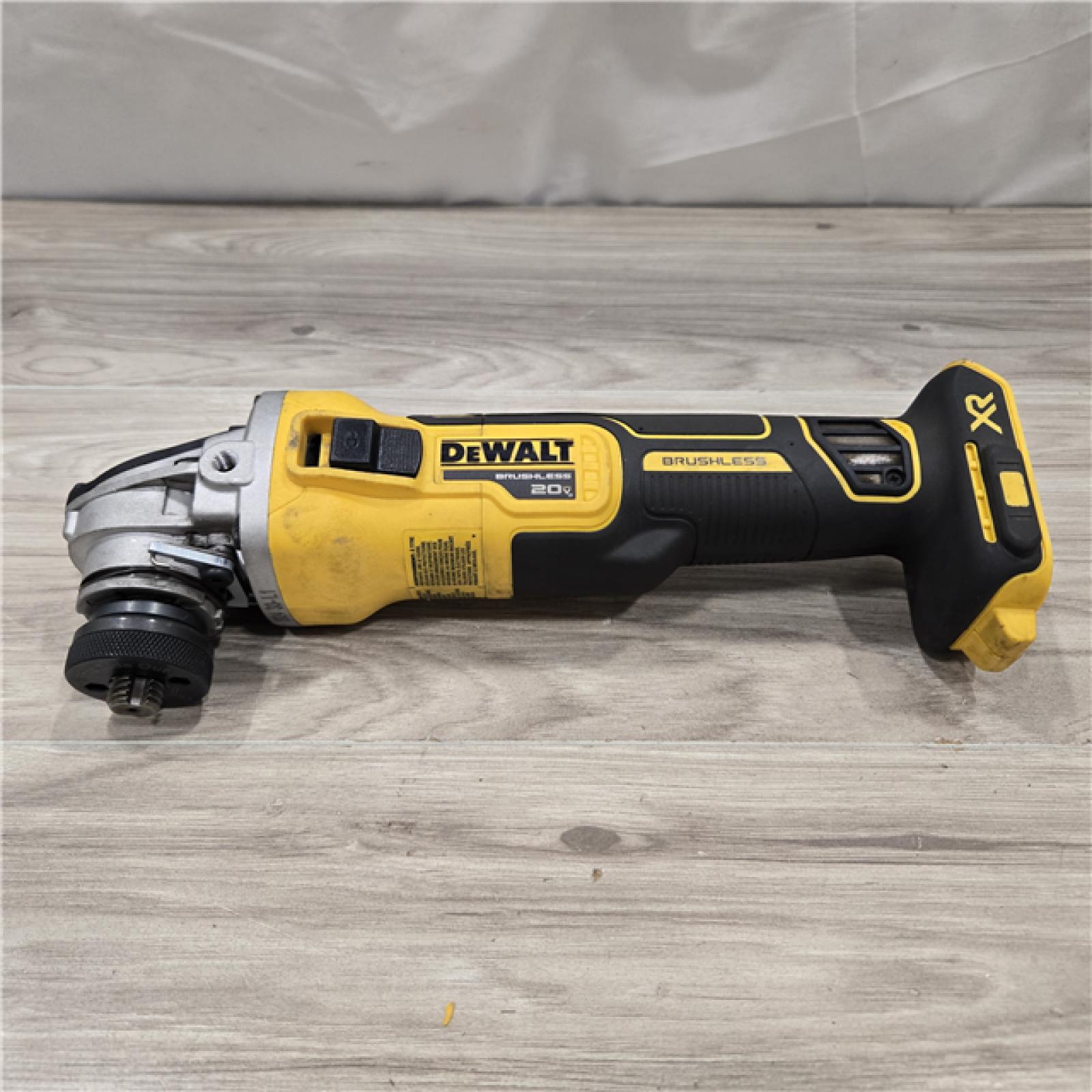 AS-IS DeWalt DCG405B 20V Max XR 4.5-Inch Slide Switch Small Angle Grinder (Tool Only)
