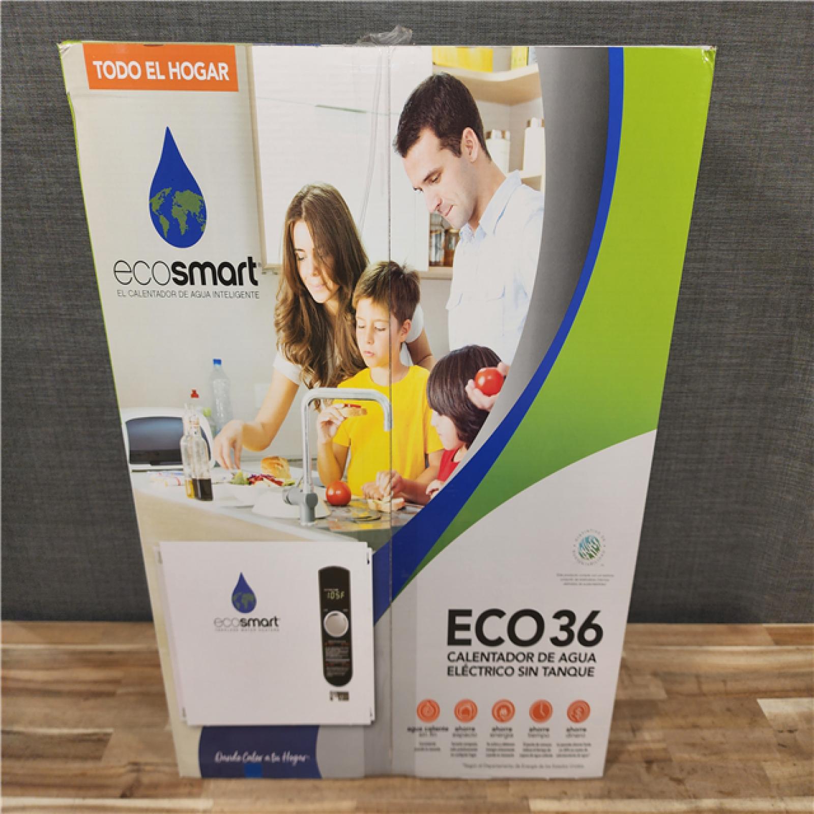 HOUSTON LOCATION - AS-IS (NEW) ECO36 TANKLESS ELECTRIC WATER HEATER