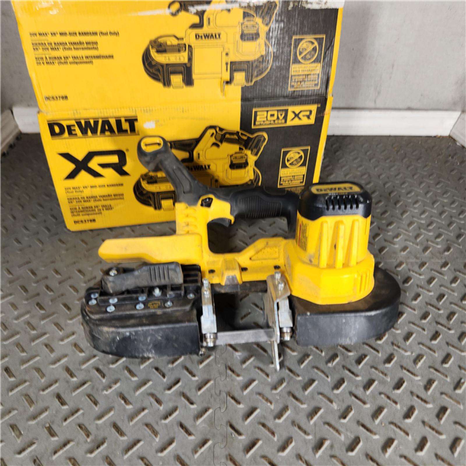 Houston location- AS-IS DEWALT 20V MAX XR MID-SIZE BANDSAW (TOOL-ONLY)
