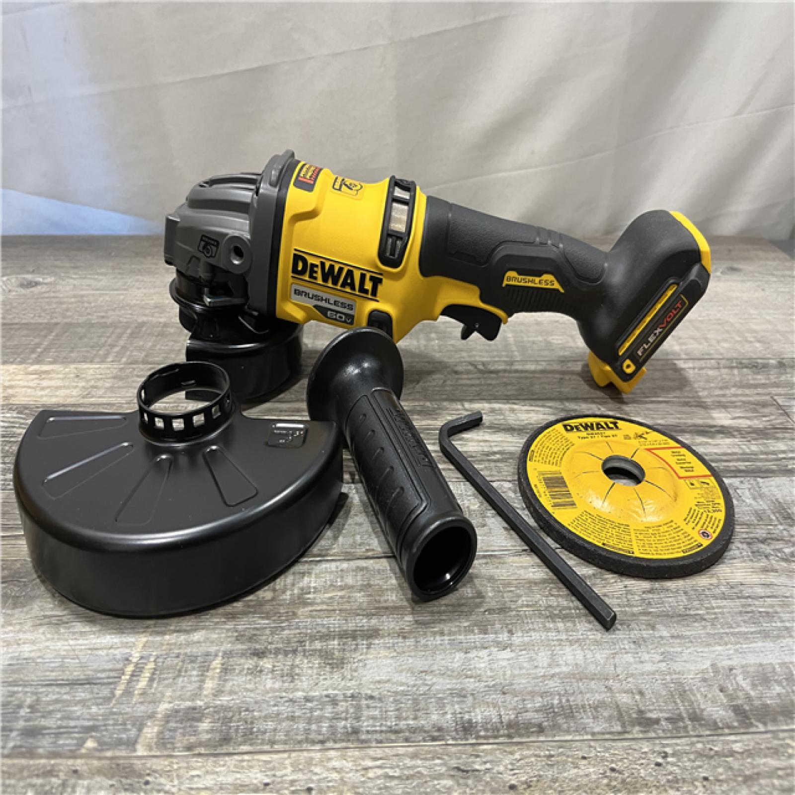 AS-IS DEWALT FLEXVOLT 60V MAX Cordless Brushless 4.5 in. to 6 in. Small Angle Grinder with Kickback Brake (Tool Only)