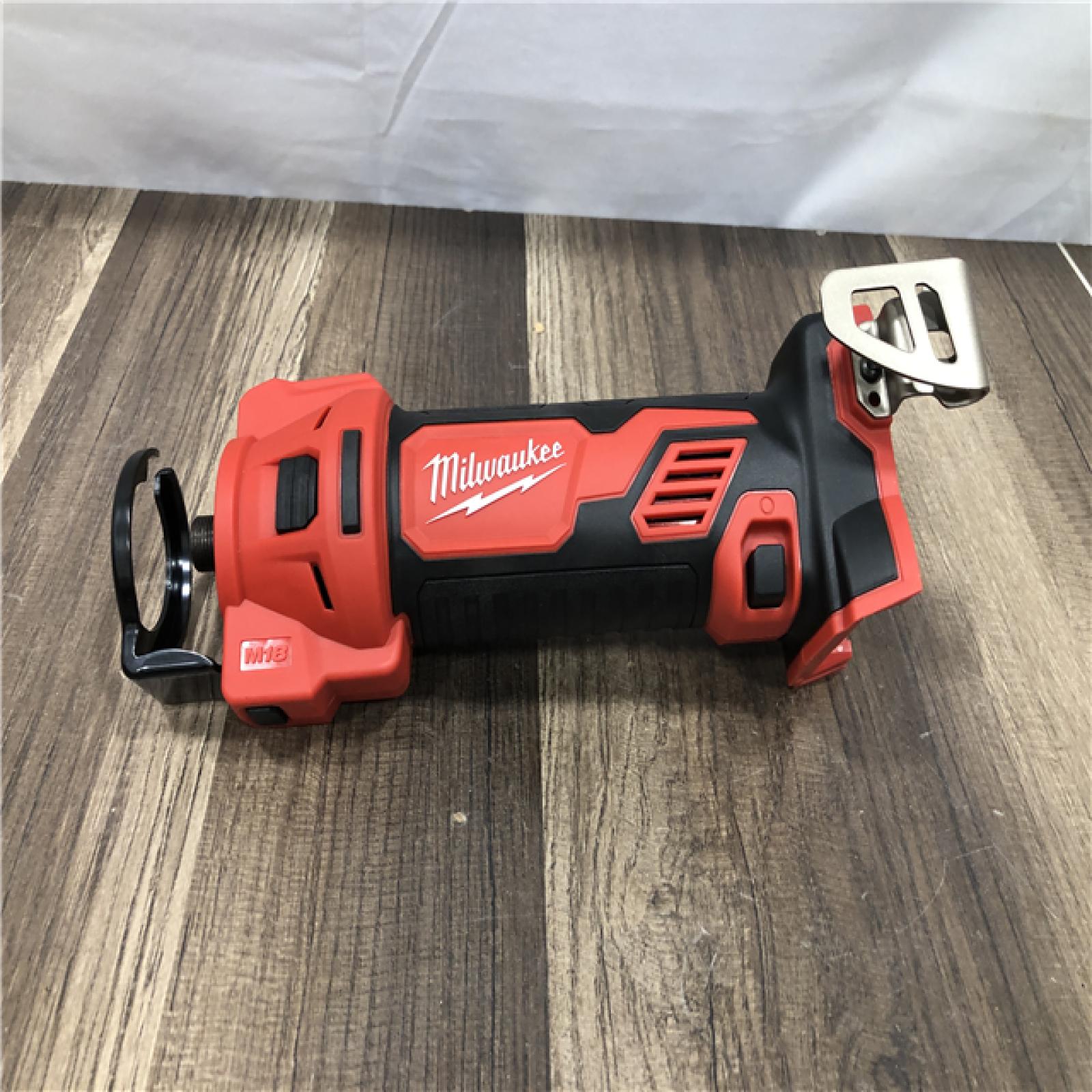 AS-IS Milwaukee 18V Lithium-Ion Cordless Drywall Cut Out Rotary Tool (Tool-Only)