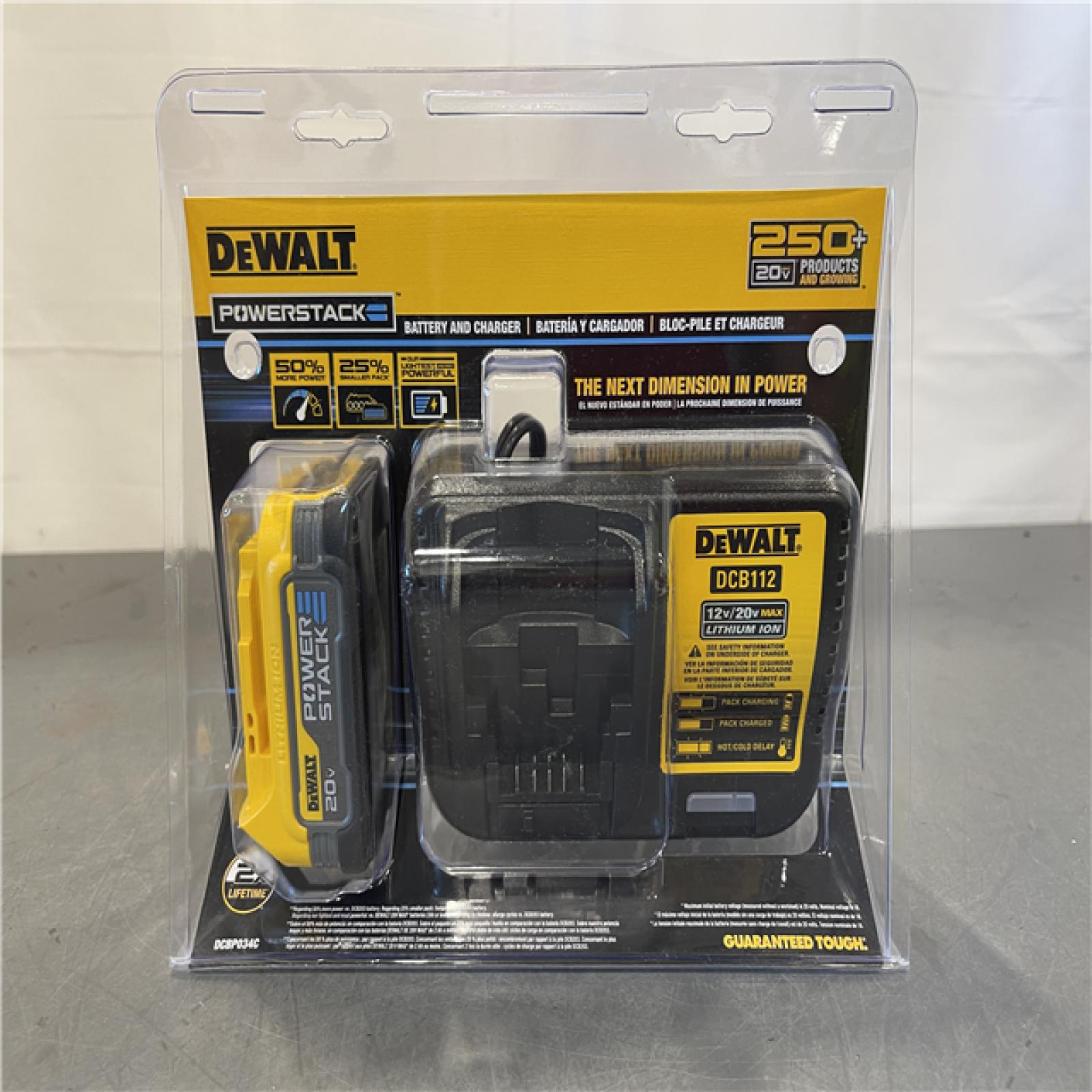 New! - DEWALT 20V MAX POWERSTACK Lithium-Ion Compact Battery Starter Kit