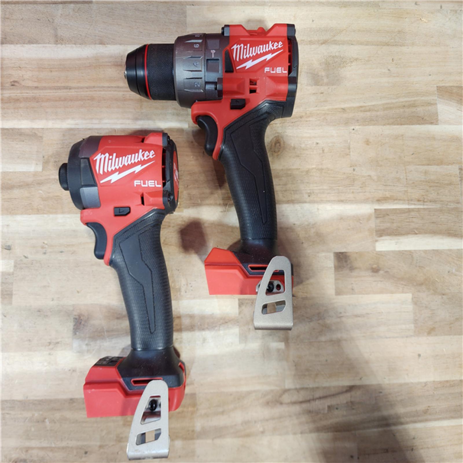 HOUSTON LOCATION - AS-IS Milwaukee  FUEL 18V Lithium-Ion Brushless Cordless Hammer Drill and Impact Driver Combo Kit