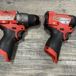 AS-IS Milwaukee FUEL 12-Volt Lithium-Ion Brushless Cordless Hammer Drill and Impact Driver Combo Kit