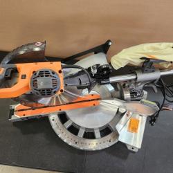 Phoenix NEW RIDGID 15 Amp Corded 12 in. Dual Bevel Sliding Miter Saw with 70 Deg. Miter Capacity and LED Cut Line Indicator