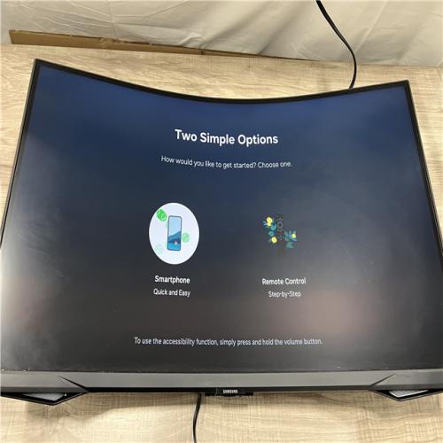 AS-IS Samsung LS32BG650ENXGO 32 1440p HDR 240 Hz Curved Gaming Monitor