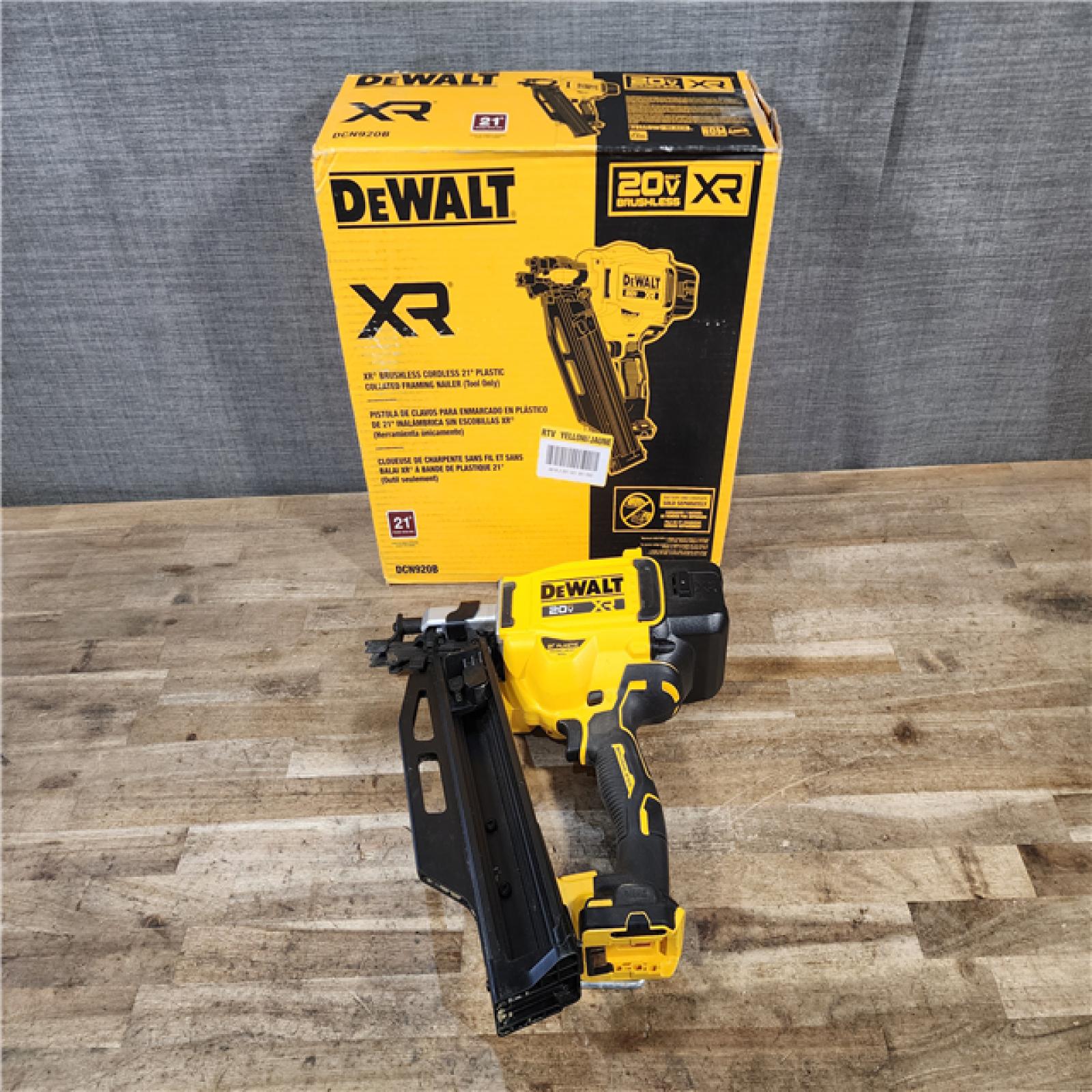HOUSTON LOCATION - AS-IS DEWALT 20-Volt 21° Cordless Framing Nailer (Tool-Only)