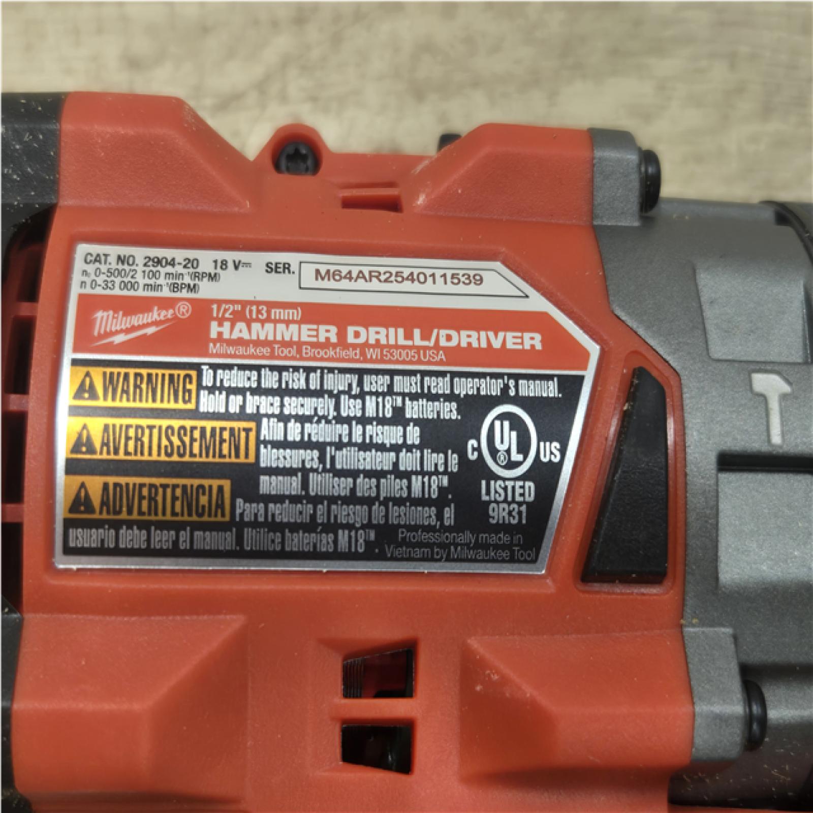 AS-IS Milwaukee FUEL 18V Lithium-Ion Brushless Cordless Hammer Drill and Impact Driver Combo Kit