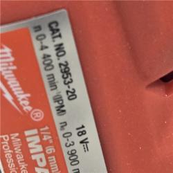 AS-IS Milwaukee 2953-20 18V Lithium-Ion Cordless 1/4 Hex Impact Driver (Tool-Only)