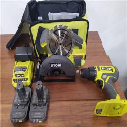 California NEW Ryobi One+ 18V 2-Tool Combo Kit  Includes (2) Batteries & Charger