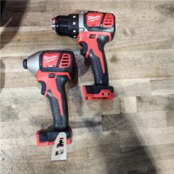 HOUSTON LOCATION - AS-IS Milwaukee M18 Brushed Cordless (2-Tool) Drill/Driver and Impact Driver Kit