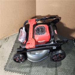 HOUSTON LOCATION - AS-IS Milwaukee M18 FUEL Brushless Cordless 21 in. Walk Behind Dual Battery Self-Propelled Mower Kit W/ CHARGER