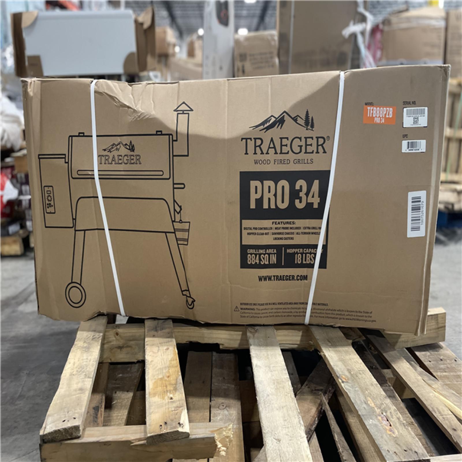 DALLAS LOCATION- AS-IS TRAEGER Pro 34 Wood Pellet Grill and Smoker BRONZE