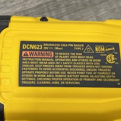 AS-IS DEWALT ATOMIC 20V MAX Lithium Ion Cordless 23 Gauge Pin Nailer (Tool Only)