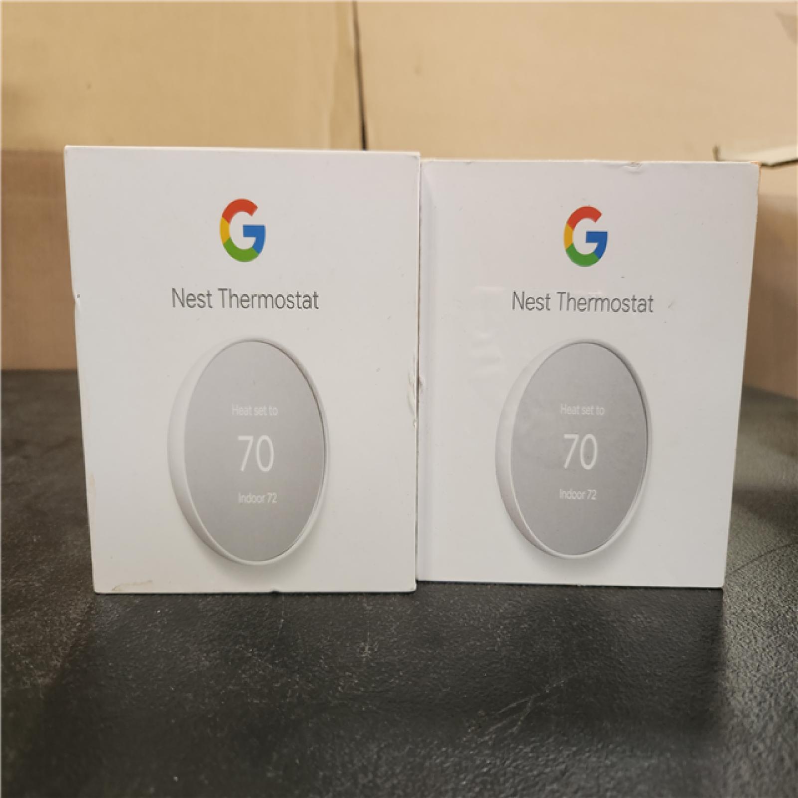 Phoenix AS-IS Google Nest Thermostat - Smart Programmable Wi-Fi Thermostat - (2-Pack)