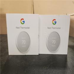 Phoenix AS-IS Google Nest Thermostat - Smart Programmable Wi-Fi Thermostat - (2-Pack)