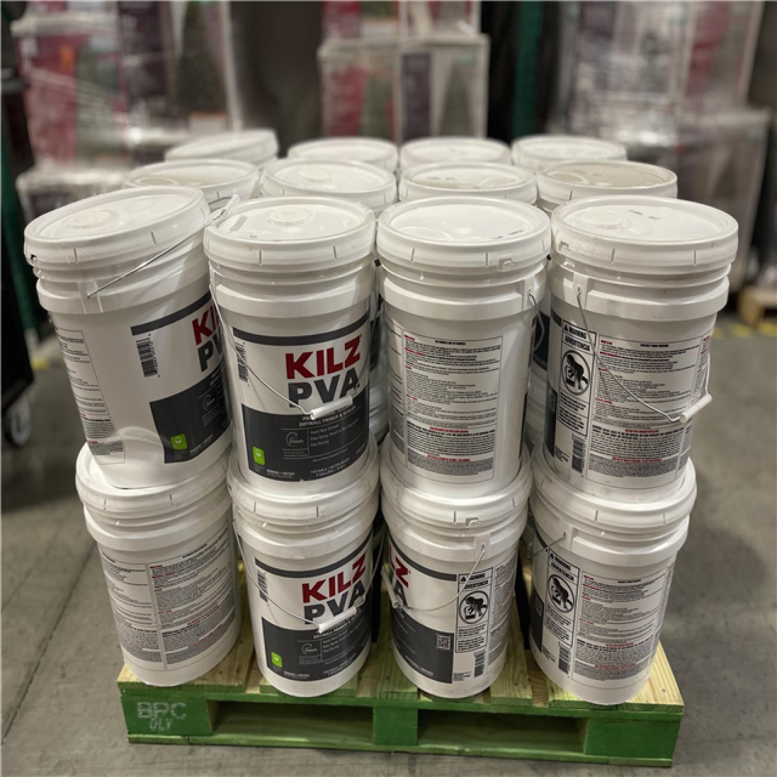DALLAS LOCATION-NEW! KILZ PVA 5 Gal. White Interior Drywall Primer PALLET (24 UNITS)
