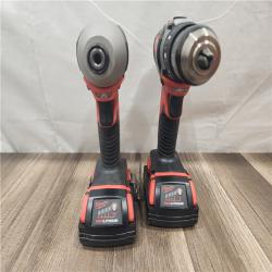 AS-IS- Milwaukee 18V Cordless Brushed 2-Tool Drill/Driver and Impact Driver Kit