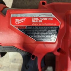 HOUSTON LOCATION - AS-IS Milwaukee M18 FUEL 18-Volt Lithium-Ion Brushless Cordless Coil Roofing Nailer (Tool Only)